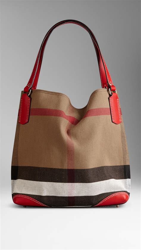 red burberry tote|used burberry tote.